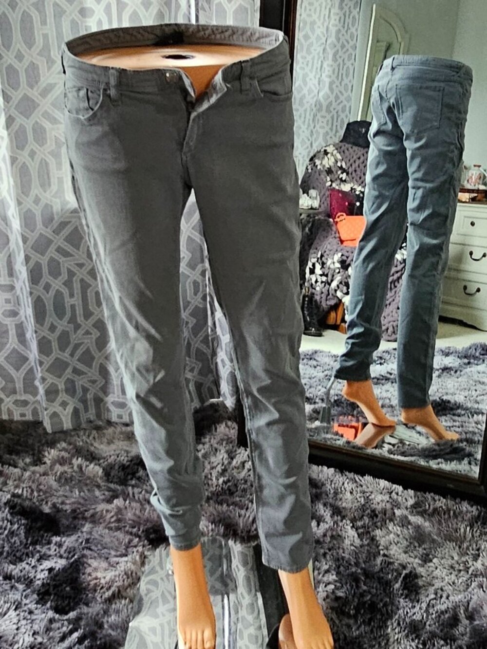 Emporio Armani J06 Slim Fit Stretch Denim Jeans – Slate Gray – Size 28